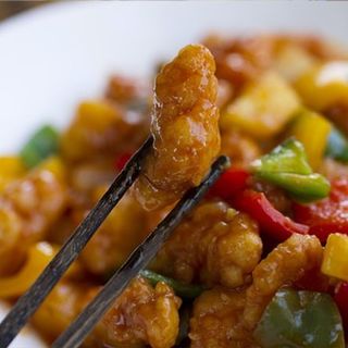 pollo con salsa picante