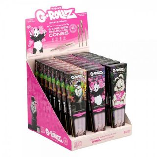  G-ROLLZ Conuri KS Pre-Rulate Banksy's Graffiti, Colorate Roz x 6buc