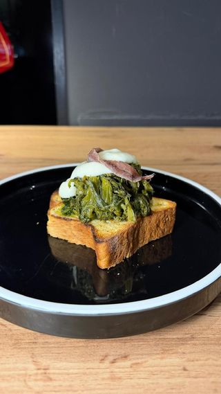 Bruschetta scarola e alici