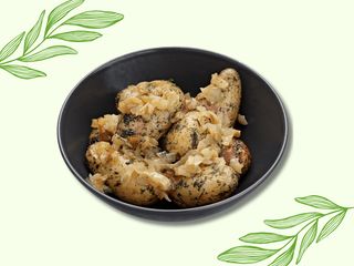 "ПІСНЕ " - Młode ziemniaki z cebulą Молода картопля з цибулею (260g)