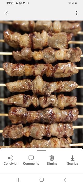 Arrosticini con filetto di pecora