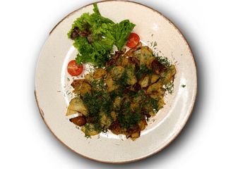 Картопля смажена з білими грибами (220 g)