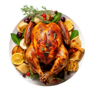 Pollo Entero Asado Con Patatas Y Pimientos