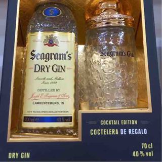 Gin Seagram + Coctelera De Regalo