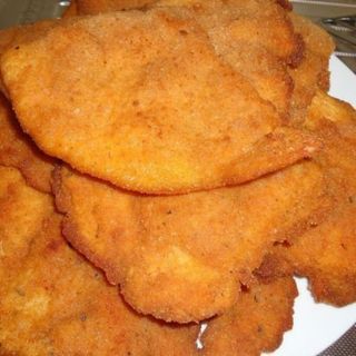 Cotoletta di pollo con contorno