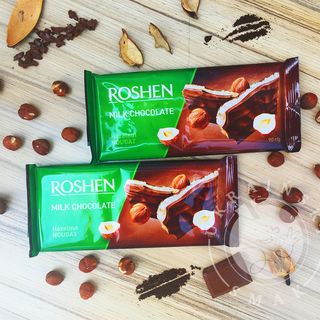 Czekolada mleczna Roshen z nugatem o smaku orzechowym 90g