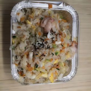 Riso saltato con gamberi