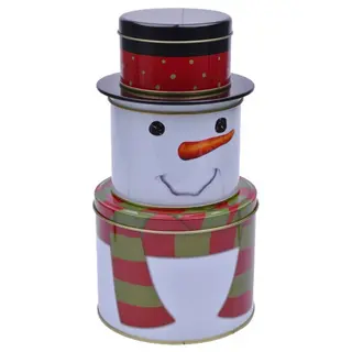 Boneco de Neve - Frasco de Metal 25CM 