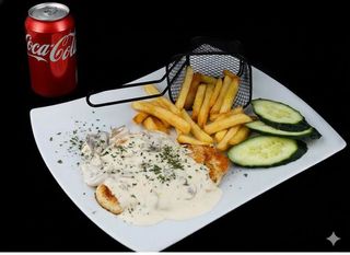 Piletina u sosu od pečurki i Coca Cola