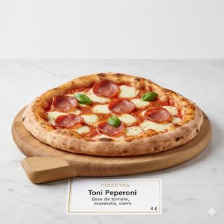 Pizzetas Toni Peperoni (20 Cm.)