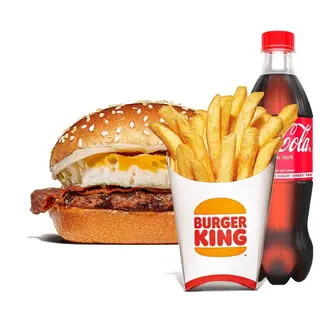 Egg and Beef Burger Large-Meal