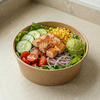 Salade au saumon grillé 
