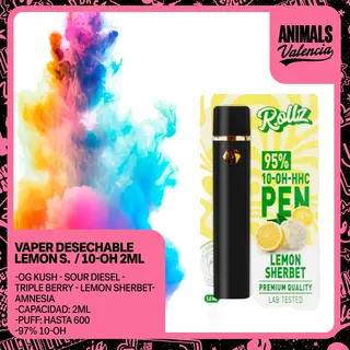 2Ml Vaper Desechable Lemon Sherbet 10-OH 97%