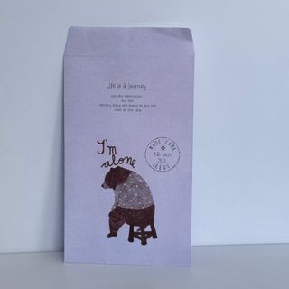 Конверт «Ведмідь на стулі»