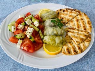 Menù lahanodolmas vegetariana