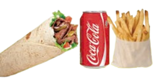 Menú Durum Kebab (Pequeño)