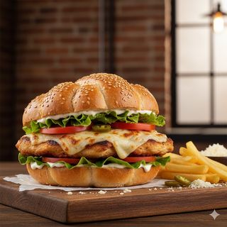 Mega chicken Parmigiano menù