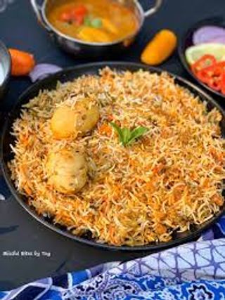 Dum Cooked Biriyani Egg