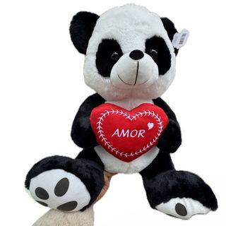 Peluche Panda grande com coração  