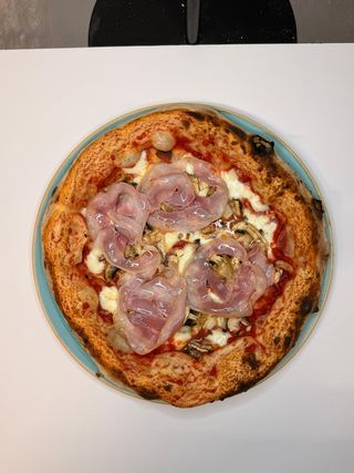 Pizze La Pancetta E Funghi (33 Cm.)
