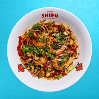 Yakisoba con Gamberi