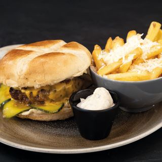 Hamburguesa doble con queso