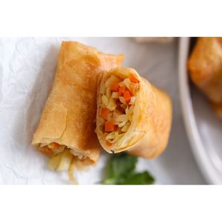 A Pair Of Vegetable Spring Rolls