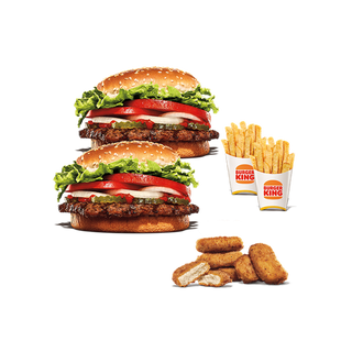 2 Whopper® + 2 Patatas + Nuggets x5