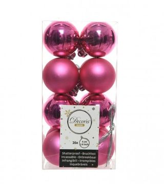 (209337) Ukras za jelku kugla 40mm flashingpink 16/1 21729