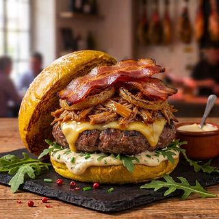 Hamburguesa Porky De Cerdo