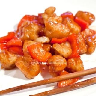 Pollo in salsa agrodolce