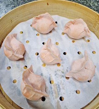 15. Ravioli gamberi al vapore 4 pezzi