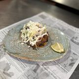 Taco crujiente (Tostada Suadero)
