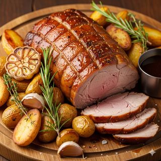 Arrosto di vena con patate al forno