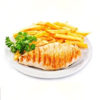 Ručak porcija - belo meso na žaru