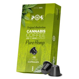 Capsule de Cafea Multitrance Cannabis, compatibile Nespresso, 250mg Canepa, 10buc