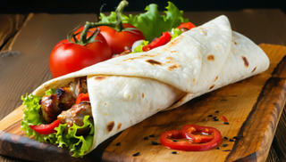 Kebab Bajlando w tortilli mały