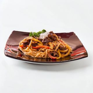 Удон с курицей