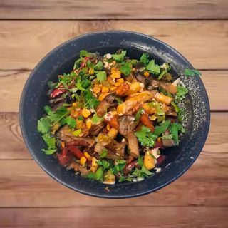 FRYTKI Z BOCZNIAKIEM.