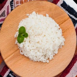Arroz jazmín aromático con choclo peruano (ración)