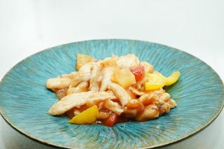 Pollo in salsa agrodolce