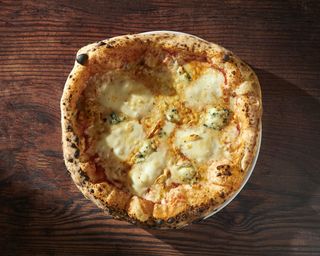 Quattro formaggi pizza