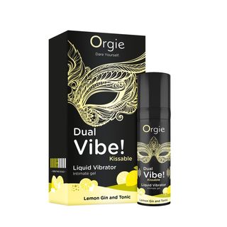 Рідкий Вібратор Orgie Dual Vibe! Lemon Gin And Tonic Kissable 15 Мл Sx1490