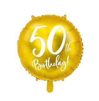 50 Birthday balon z helem