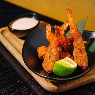 Creveti pane cu sos spicy