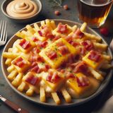 Patatas con queso y bacon