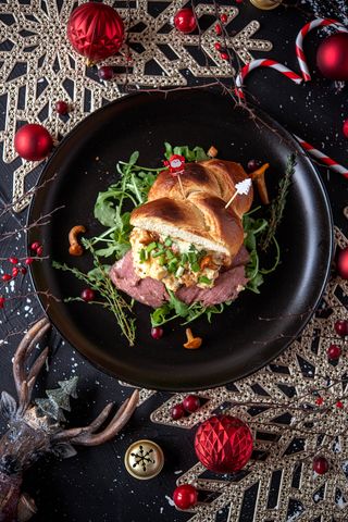 Jajecznica z rostbefem