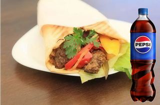 Kebab mieszane mięso średni + Pepsi 0,5l