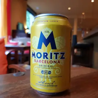Cerveza Moritz, lata 0,33l.