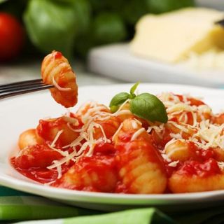 Gnocchi con Pancetta E Zucchini